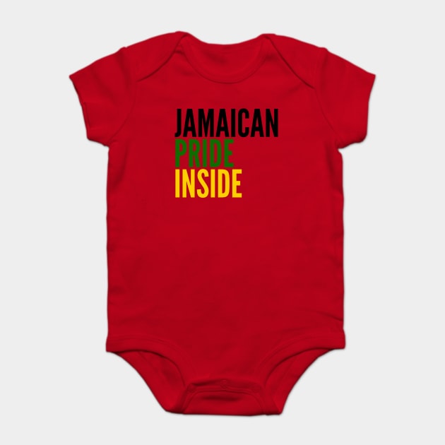 Jamaican Pride Inside Baby Bodysuit by MessageOnApparel